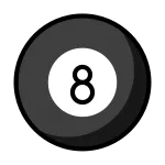 Pool 8 Ball SVG Icon